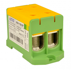 Клема вводу силова 150/2Р (320 А) жовто-зелена серії KBV