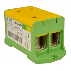 Клема вводу силова 240/2Р (425 А) жовто-зелена серії KBV