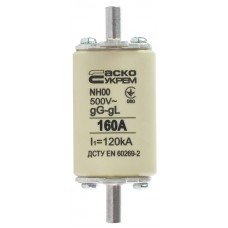 Запобіжник ножовий з плавкою вставкою NH00 160A gG
