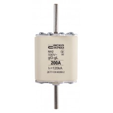 Запобіжник ножовий з плавкою вставкою NH2 200A gG