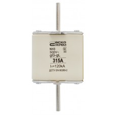 Запобіжник ножовий з плавкою вставкою NH3 315A gG