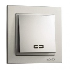 MONO-DESPINA 1-й выключатель с подсв. (серебро)