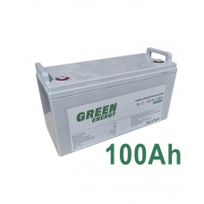 Акумулятор гелевий Green Energy 12V-100Ah для ДБЖ,  вага 30,5кг