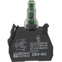 ZBV-M5 Блок для підсвіч. жовтий 230В для кнопок TB5