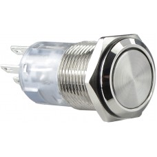 TYJ 16-312 Кнопка металева пласка з фікс., 2NO+2NC.