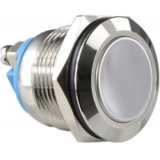 TY 19-211A Scr Кнопка металева пласка, (гвинтове з'єднання), 1NO.