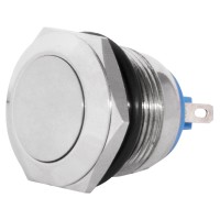 TY 19-211P Pcb Кнопка металева пласка, (з'єднання під пайку), 1NO.