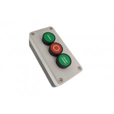 Кнопка 3-я пуск-пуск-стоп в корпусе (зел/зел/красн)