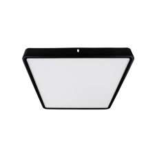 Світильник накладний квадрат чорний 12w 5000k
