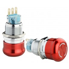 TY 19C-S11/1 Кнопка металева Повернення поворотом 1NO+1NC.