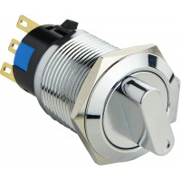 TY 19C-X11/2 Кнопка металева поворотна 2-о поз 1NO+1NC.