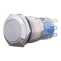 TYJ 19-212 Кнопка металева пласка, 2NO+2NC.