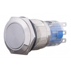 TYJ 19-212 Кнопка металева пласка, 2NO+2NC.