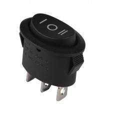 KCD1-9-103 B/B Перемикач 1 клав. овал. перекидний (чорний)