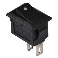 KCD5-101 B/B Перемикач 1 клав. чорний