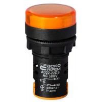 Сигнальна арматура AD22-22DS жовта 380V АC