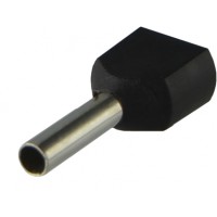 Наконечники трубчаті ТЕ 1,5-08 чорні (100 шт.)