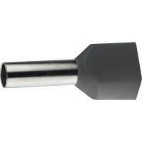 Наконечники трубчаті ТЕ 4,0-12 сірі (100 шт.)
