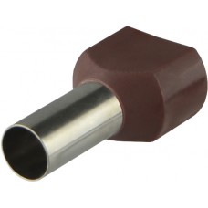 Наконечники трубчаті ТЕ 10,0-14 коричневі (100 шт.)