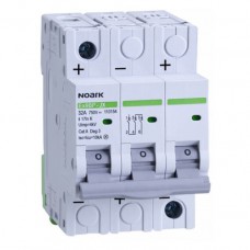 DC Автоматичний вимикач 10 kA, хар-ка K, 50 A, 750 V DC, 3 полюса, Ex9BP-JX(+) 3P K50