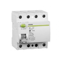 Диференційний вимикач (ПЗВ), Icn=10kA, 4P, In=40A, IΔn=30mA, тип  AC, Ex9L-H 4P 40A 30mA