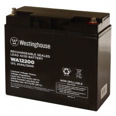 Батарея акумуляторна свинцево-кислотна Westinghouse 12V, 20Ah, terminal T12, 1шт