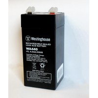 Батарея акумуляторна свинцево-кислотна Westinghouse 4V, 4Ah, terminal T1, 1шт