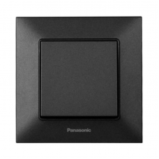 Вимикач Panasonic Arkedia Slim одноклавішний, чорний