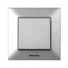 Вимикач Panasonic Arkedia Slim одноклавішний, срібний