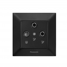 Розетка Panasonic Arkedia Slim ТV 0 втрат, чорна