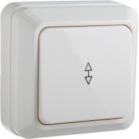 Вимикач 1-кл. прохідний ВЗп10-1-0-Ct-W (білий)