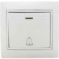 Вимикач дзвінковий з підсвічуванням ВВдсб10-1-FL-W