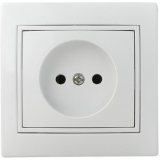 Розетка 2Р PBсб16-Fl-W (біла)
