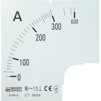 Шкала 300/5А до амперметра А-96-6