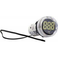 Круглий цифровий вимірювач температури ED16-22WD -25°С - 150°С (білий)