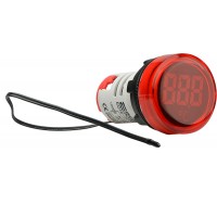 Круглий цифровий вимірювач температури ED16-22WD -25°С - 150°С (червоний)