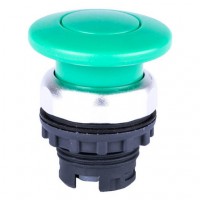 Кнопка-грибок 40 mm без фіксації, зелена, Ex9P1 M g