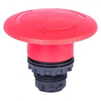 Кнопка-грибок 60 mm аврійна, повернення поворотом, червона, Ex9P1 H6 r