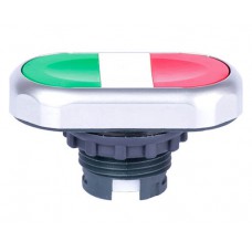 Подвійна кнопка без фіксації, зелена+червона, Ex9P1 D gr