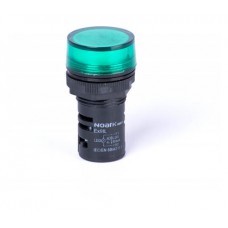 Індикатор, плоска лінза, зелена, 12V AC/DC, Ex9IL 1R g 12V AC/DC