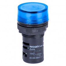 Індикатор, плоска лінза, синя, 230V AC, Ex9IL 1C b 230V AC