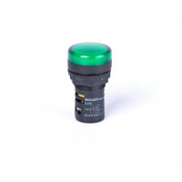 Індикатор, виступаюча лінза, зелена, 12V AC/DC, Ex9IL 2R g 12V AC/DC