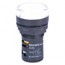 Індикатор, виступаюча лінза, біла, 230V AC, Ex9IL 2C w 230V AC