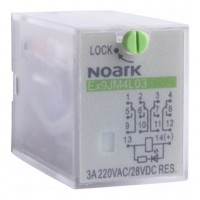 Реле електромеханічне 3 A, 220 V DC, 4 контакти, Ex9JM4L03 220VDC