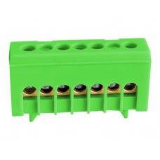 Клемний блок, закритий, пластиковий тримач на DIN-рейку, зелено-жовта, 7x16mm2 , TBG 7x16