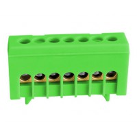 Клемний блок, закритий, пластиковий тримач на DIN-рейку, зелено-жовта, 15x16mm2 , TBG 15x16