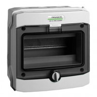 Модульний щиток, настінного монтажу, IP65, 1 ряд, 8 модулів, PHS 8T