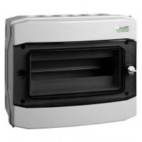 Модульний щиток, настінного монтажу, IP65, 1 ряд, 12 модулі, PHS 12T