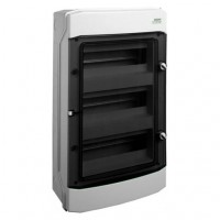 Модульний щиток, настінного монтажу, IP65, 3 ряда, 3x12 модулі, PHS 36T