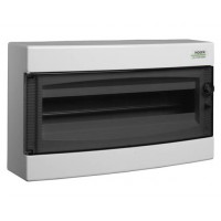 Модульний щиток, прозорі дверцята, настінного монтажу, IP40, 1 ряд, 18 модулів, PNS 18T